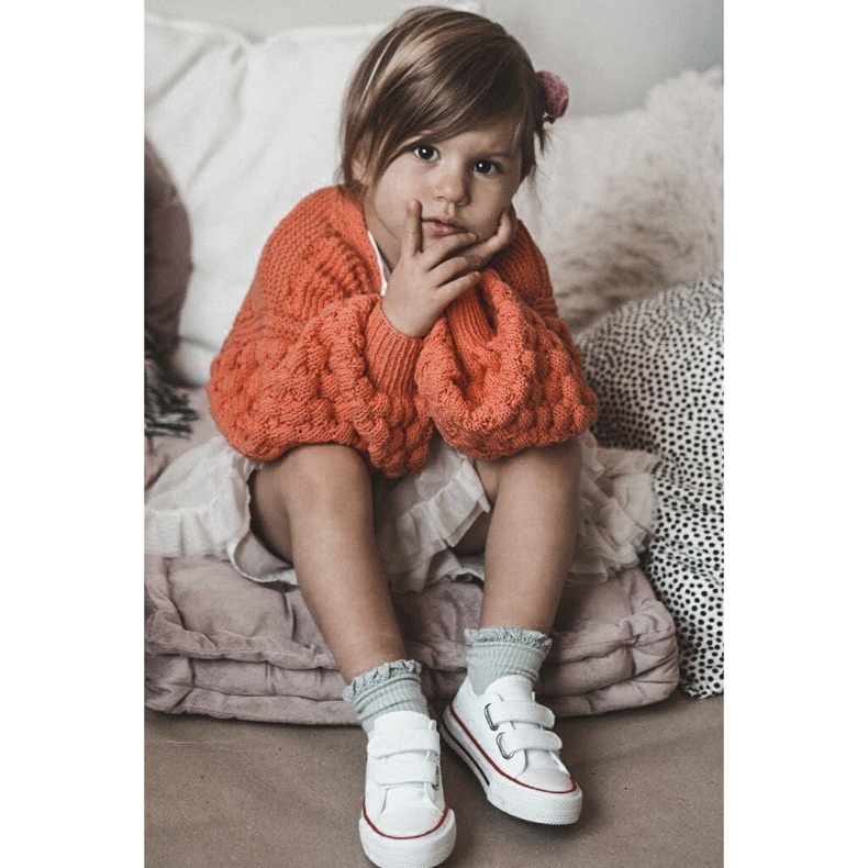 Children's Low Sneakers With Velcro Big Star HH374095 White 3 Children's Low Sneakers With Velcro Big Star HH374095 White 3