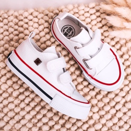 Children's Low Sneakers With Velcro Big Star HH374095 White 6