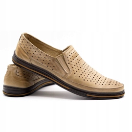 Polbut Men's openwork shoes 2107P, beige 3 Polbut Men's openwork shoes 2107P, beige 3
