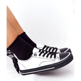 Women's Leather Sneakers Big Star HH274147 White and Black 3