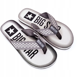 Men's Slippers Flip-flops Big Star HH174813 Gray grey 1 Men's Slippers Flip-flops Big Star HH174813 Gray grey 1