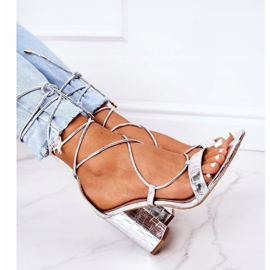 PS1 Tied Sandals On A Silver Catwalk Bar 1
