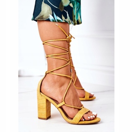 PS1 Tied Sandals On A Yellow Catwalk Bar 2