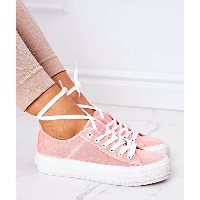 Women's Sneakers Lee Cooper LCW-21-31-0125L Coral pink 2 Women's Sneakers Lee Cooper LCW-21-31-0125L Coral pink 2