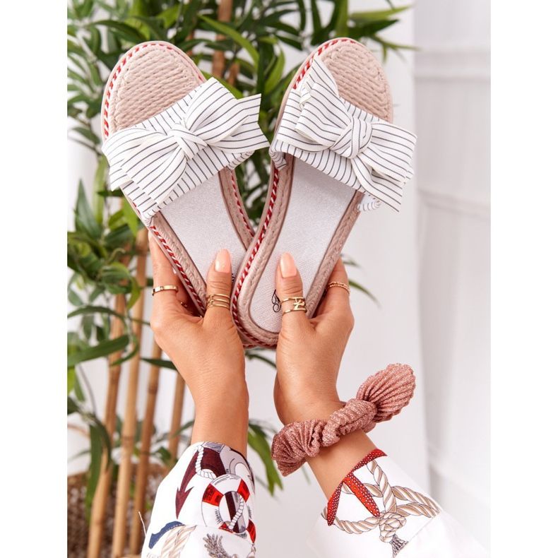 PS1 Rubber Slippers With White Gabriell Bow 1