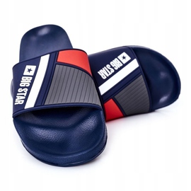 Men's Big Star HH174837 Navy blue slippers 1