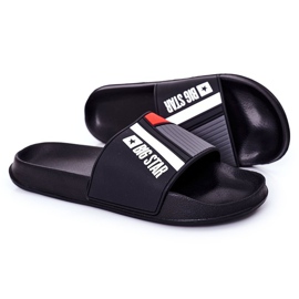 Men's Big Star HH174836 Black slippers 1