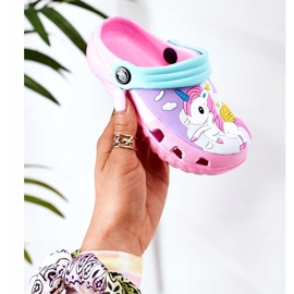 Children's Foam Slippers Crocs Pink Turquoise Oscar blue 1 Children's Foam Slippers Crocs Pink Turquoise Oscar blue 1