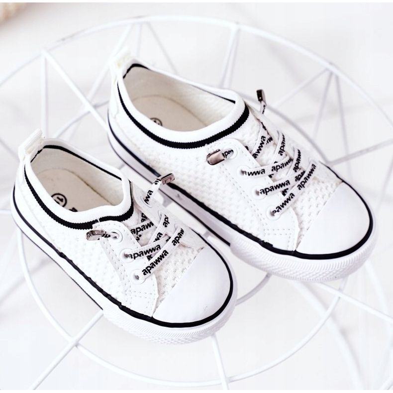Apawwa Children's White Kids Club Sneakers 1 Apawwa Children's White Kids Club Sneakers 1