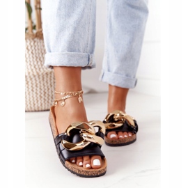 PS1 Black Flip Flops With A Chain Black Last Dance 2