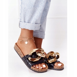 PS1 Black Flip Flops With A Chain Black Last Dance 1