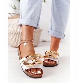 PS1 White Flip Flops With A Chain Last Dance 1