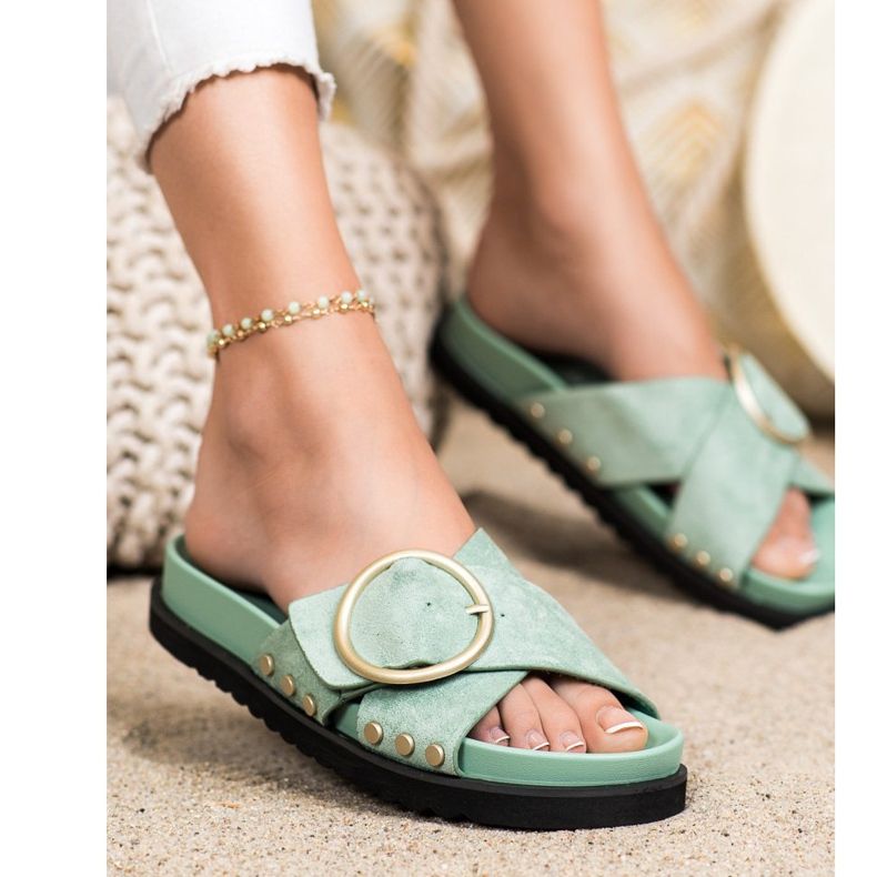 Renda Casual Slippers green 1