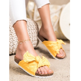 Forever Folie Comfortable Textile Slippers yellow 1
