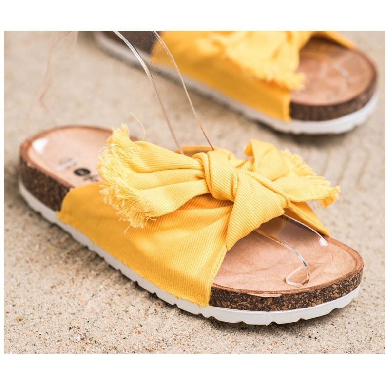 Forever Folie Comfortable Textile Slippers yellow 2 Forever Folie Comfortable Textile Slippers yellow 2