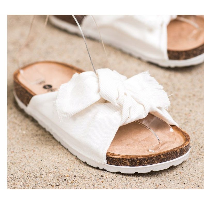 Forever Folie Comfortable Textile Slippers white 2