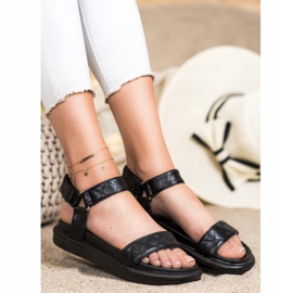 Seastar Black Sandals With Eco Leather 1