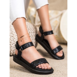 Seastar Black Sandals With Eco Leather 2