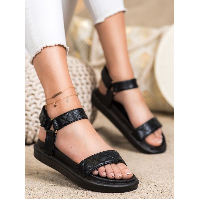 Seastar Black Sandals With Eco Leather 2