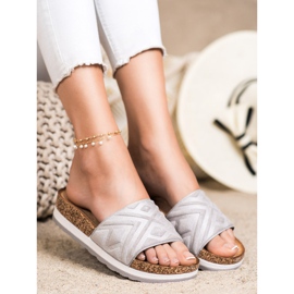 Seastar Classic Suede Slippers silver 1