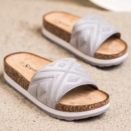 Seastar Classic Suede Slippers silver 2