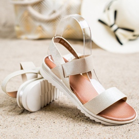 Best Shoes Fashionable Slip-On Sandals golden 1