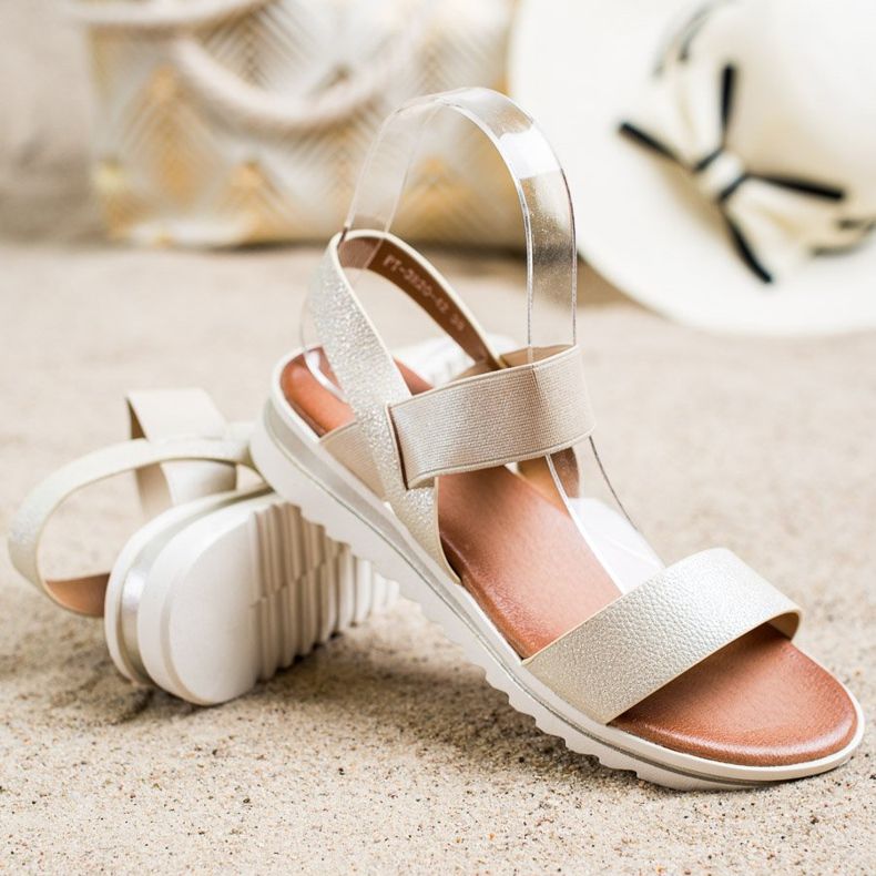 Best Shoes Fashionable Slip-On Sandals golden 1