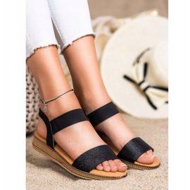 Kayla Black Slip On Sandals 1