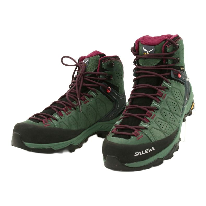 Salewa Ws Alp Trainer 2 Mid Gtx W 61383-5085 trekking shoes black green 2