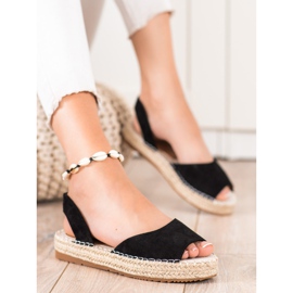 Ideal Shoes Slip-on Espadrilles black 1 Ideal Shoes Slip-on Espadrilles black 1