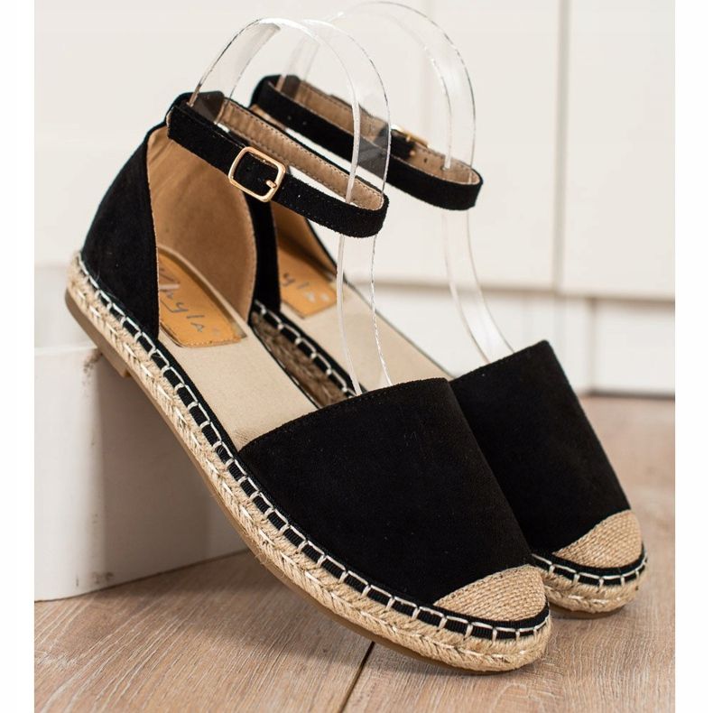 Kayla Black Espadrilles With Buckle 2