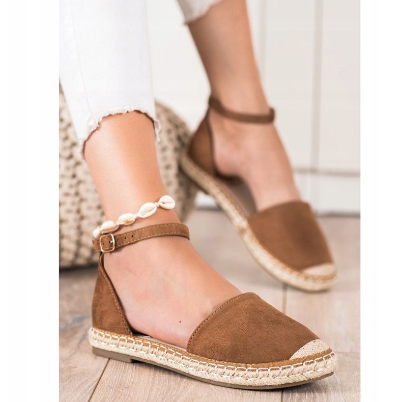 Kayla Brown Espadrilles With Buckle 1