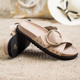 Renda Casual Slippers beige 1