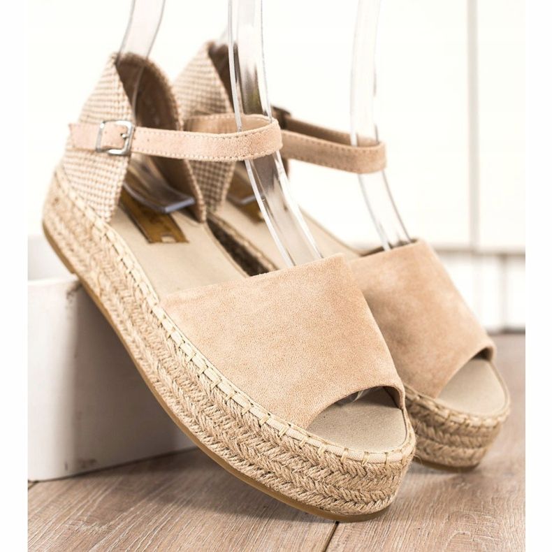 Bestelle Open Toe Espadrilles beige 2