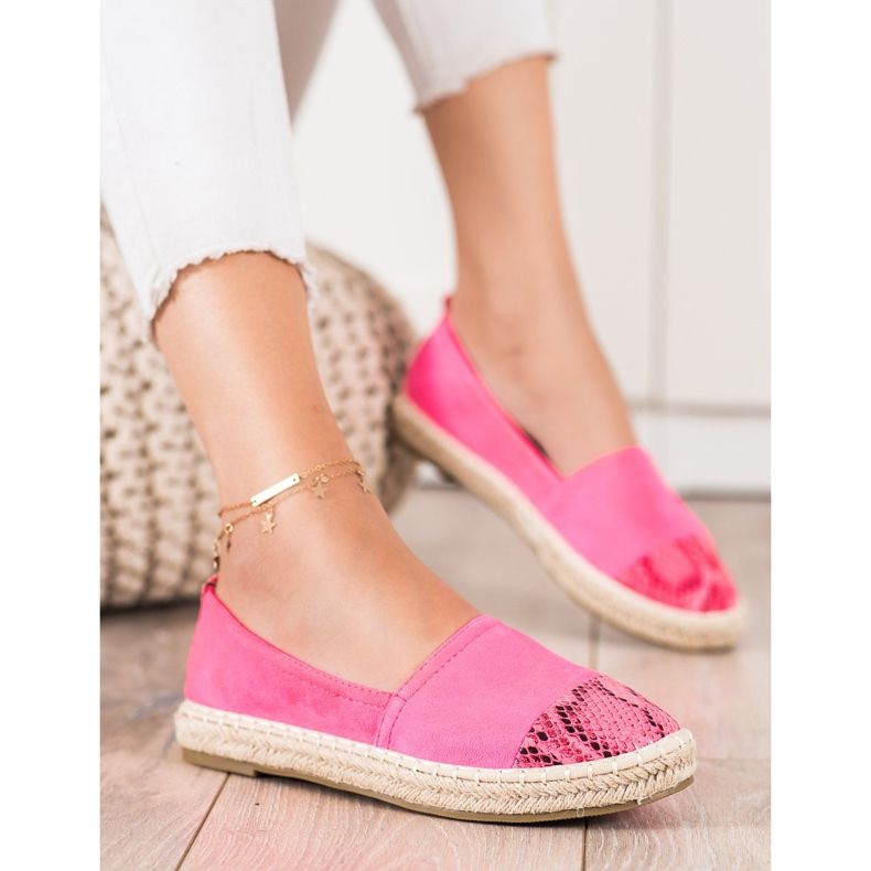 Bestelle Espadrilles With Snake Print Insert pink 2