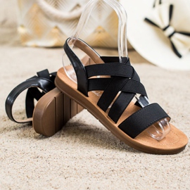 Super Mode Slip-on Sandals With Straps black 1