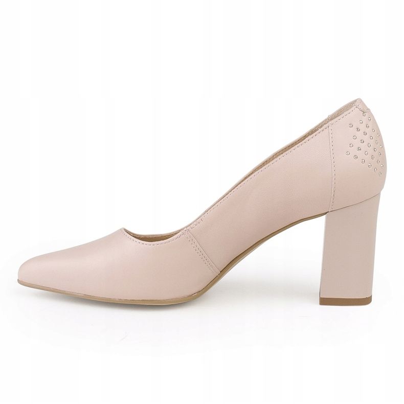 Marco Shoes 1068P pumps in powder pink color with jets 1