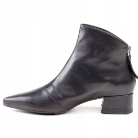 Marco Shoes Marco 1288B boots with low heels in leather black 2