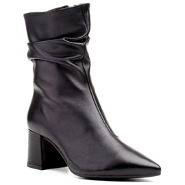 Marco Shoes Marco high boots for women with shirring black 1
