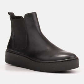 Marco Shoes Low boots made of soft natural leather black 1