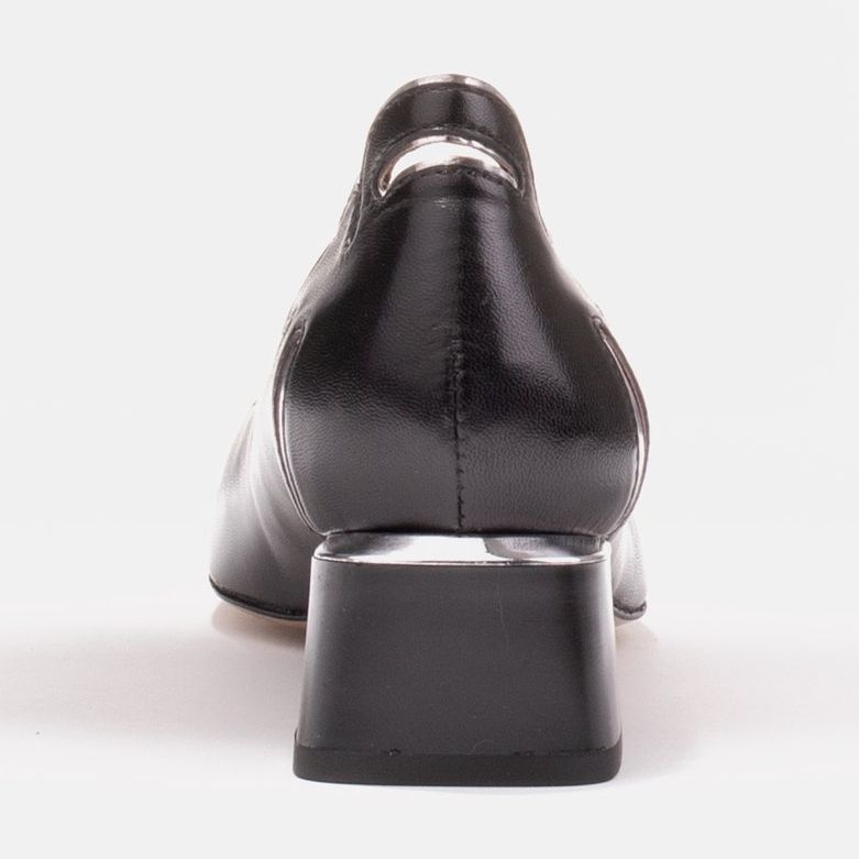 Marco Shoes Women's pumps with a floral motif on a low heel black 1