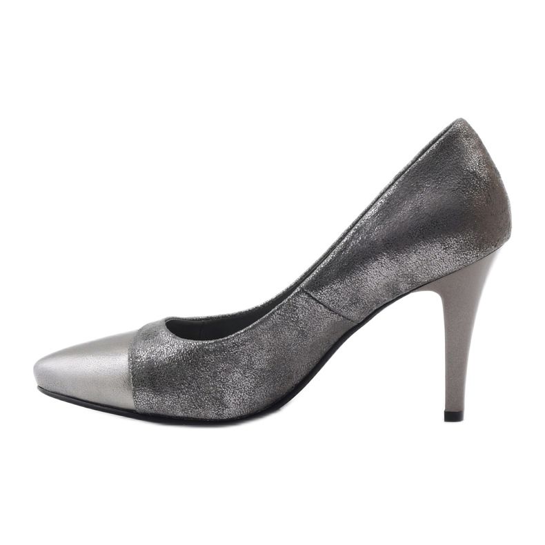 M.Daszyński Shiny pumps Daszyński DA28 grey 2