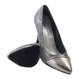 M.Daszyński Shiny pumps Daszyński DA28 grey 3