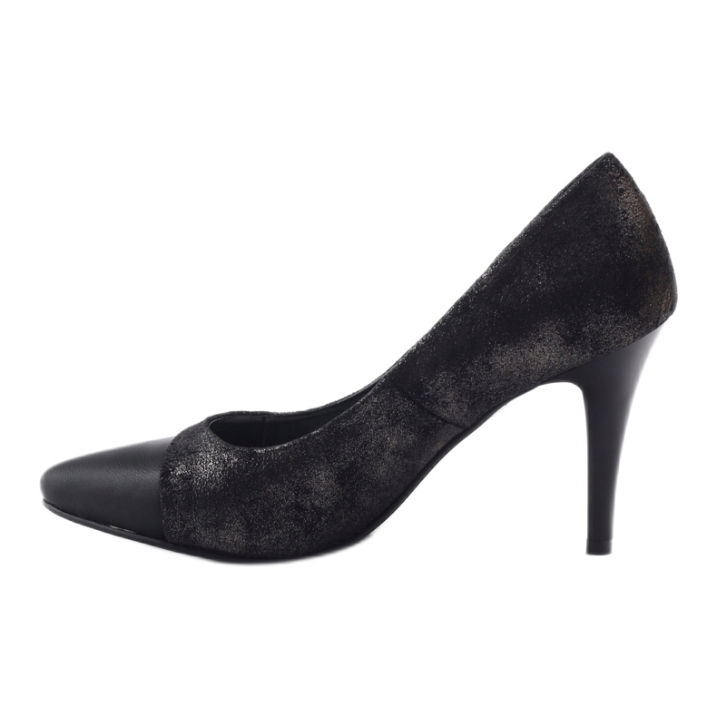 M.Daszyński Daszyński Women's shiny pumps Da28 black 2