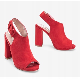 Red shank sandals from Little Italy 1