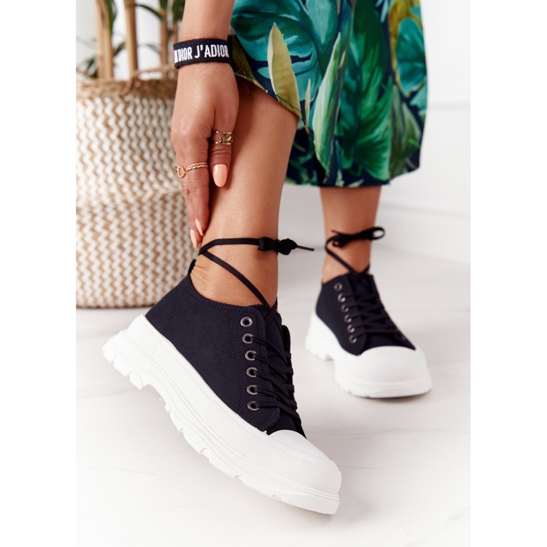Women's Sneakers On The Platform Black Travel Time 2