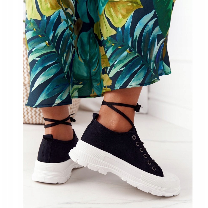 Women's Sneakers On The Platform Black Travel Time 1