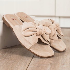 Seastar Stylish Beige Slippers 1