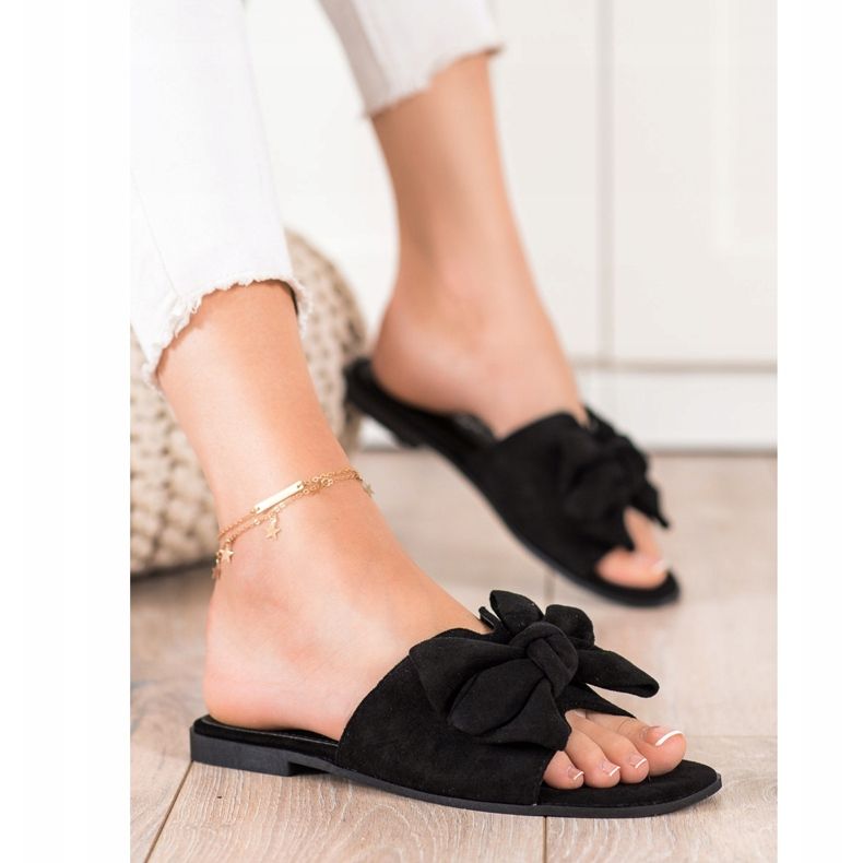 Seastar Black Stylish Slippers 1