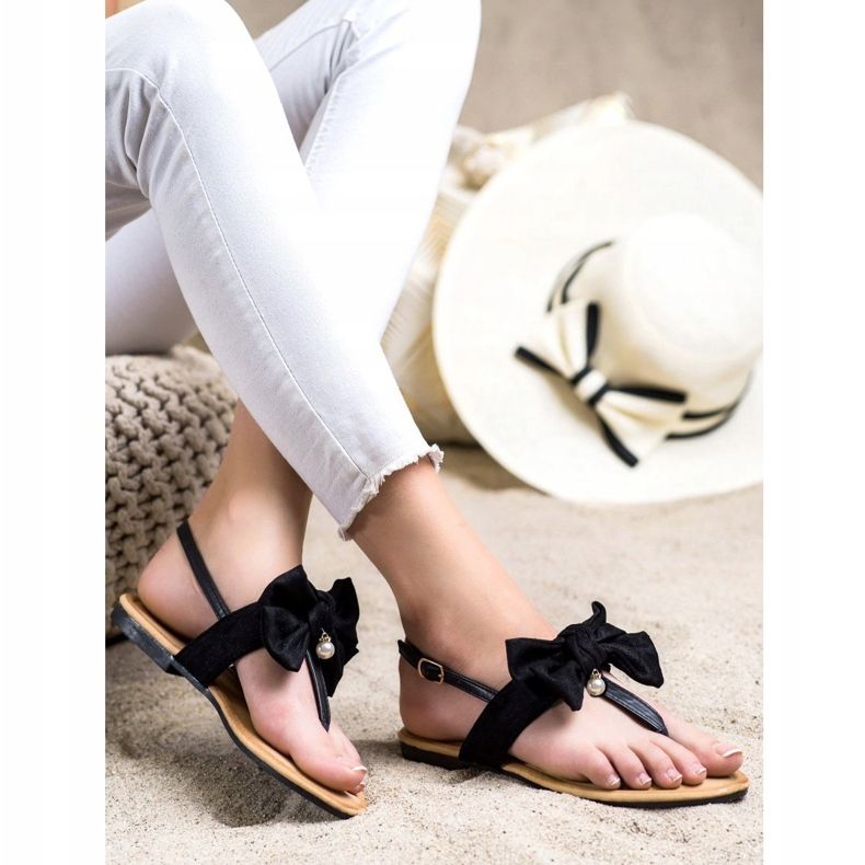 Seastar Stylish Sandals With A Bow black 2